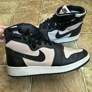 Nike Air Jordan 1 High Rebel XX Woman's Sz 9 Shoes Black Rose